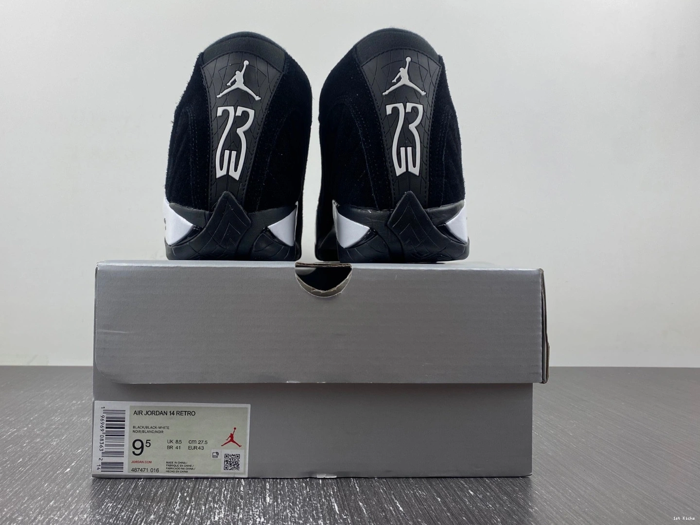 487471-016 Air Black White University Red 14 Jordan 0301